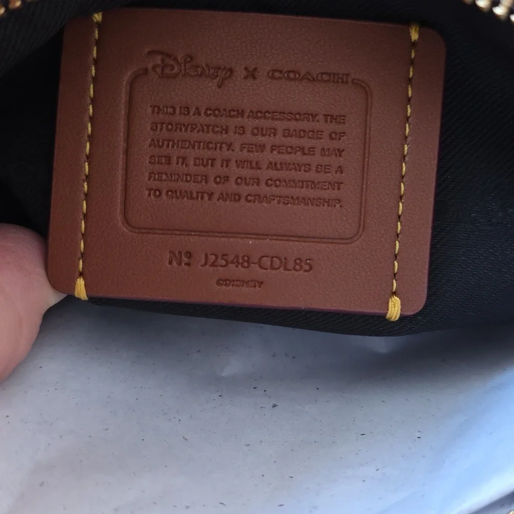 Adorable NWT Coach Disney X Pluto Essential Small Wristlet Wallet 🖤🐶❤️🎁 - Picture 8 of 12